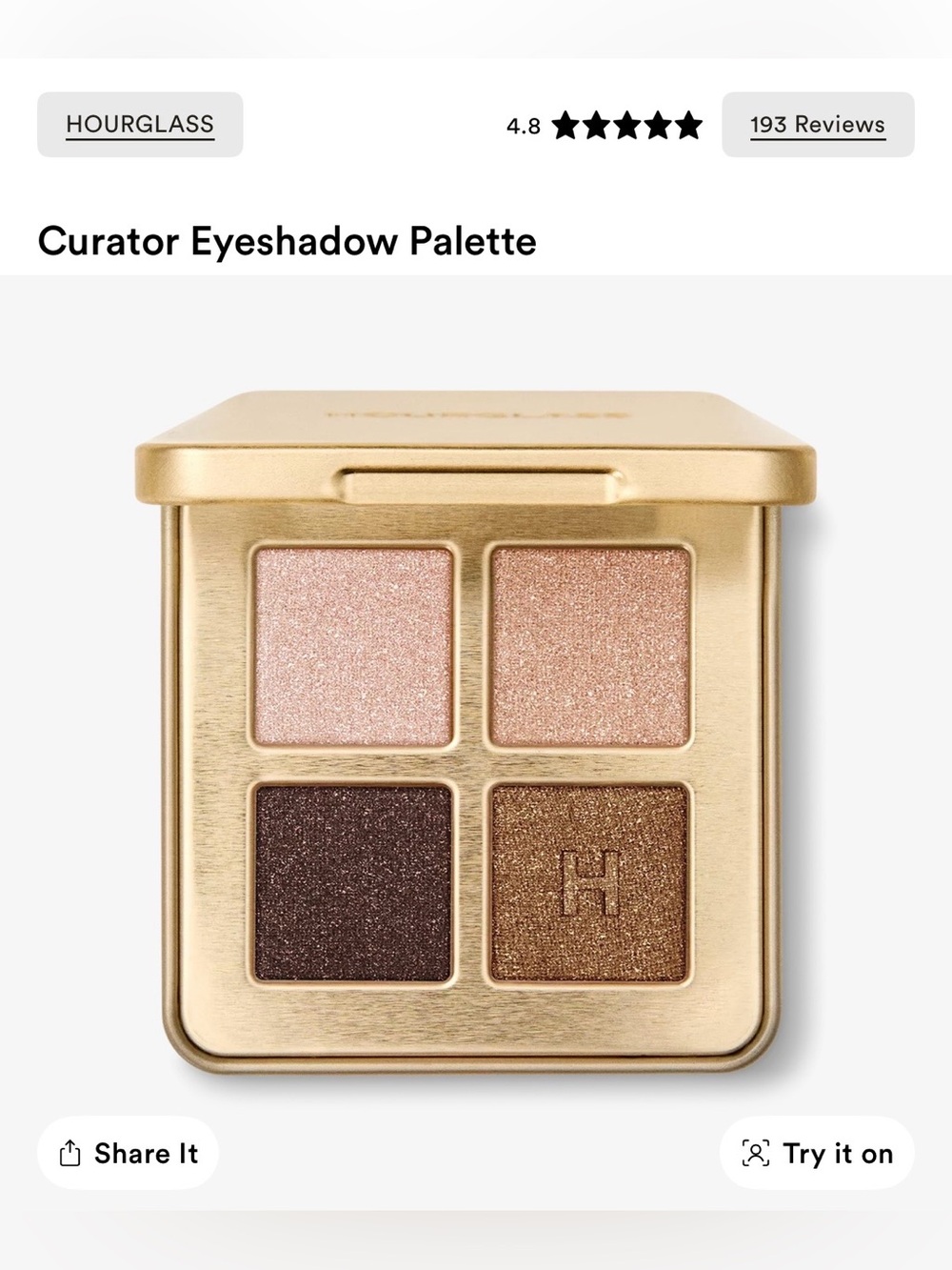 Hourglass Curator Eyeshadow Palette - expressionist